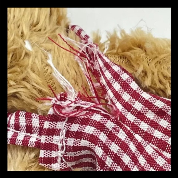 Bear Handcrafted Artisan Small Stuffed Plush Legs and Arms Rotate - Picture 5 of 7